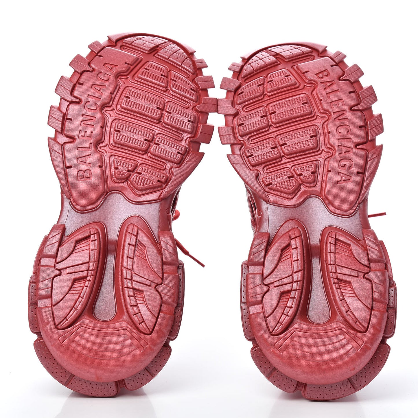 Rubber Mesh Pearlescent Mens Track.2 Open Sneakers 41 Red