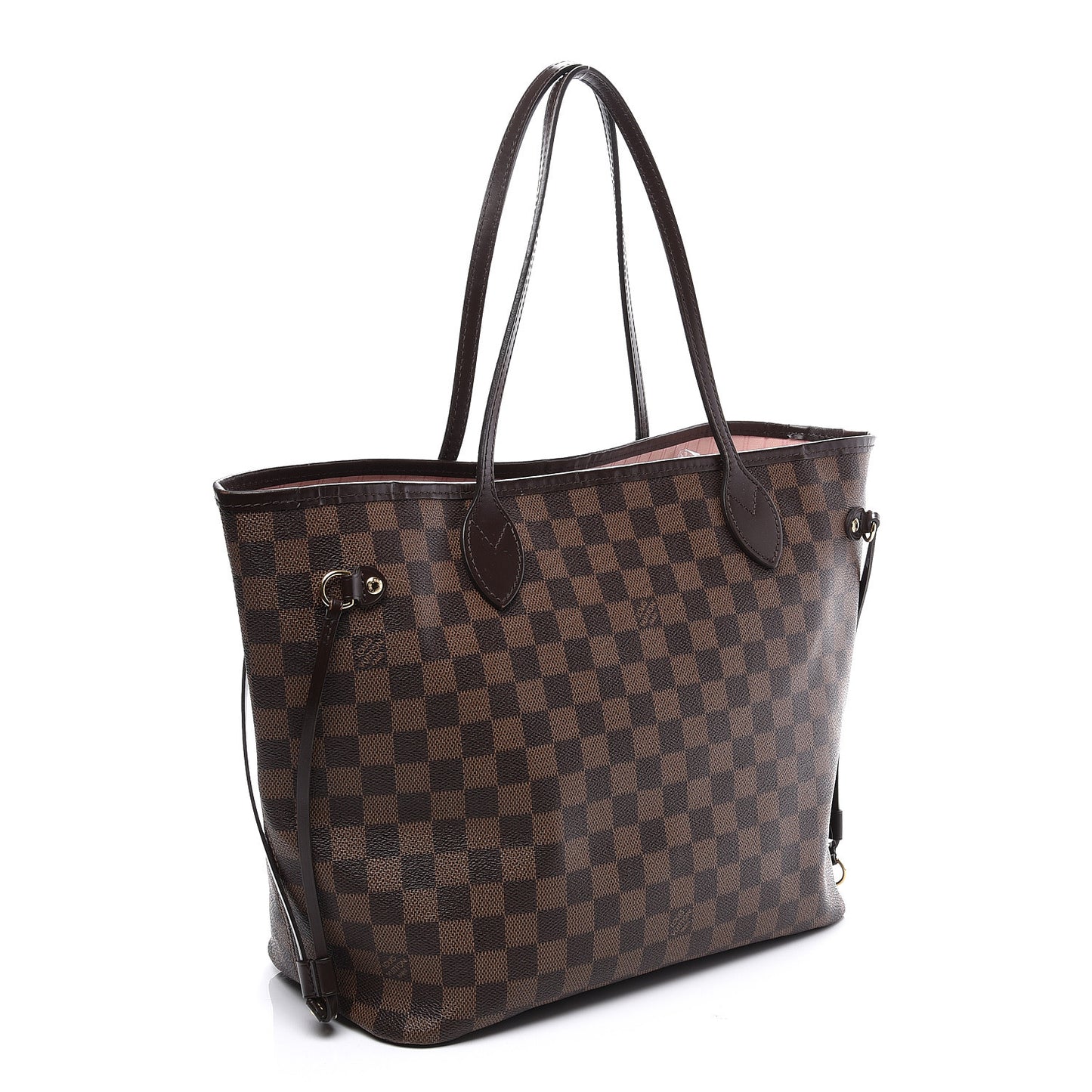 Damier Ebene Neo Neverfull MM Rose Ballerine