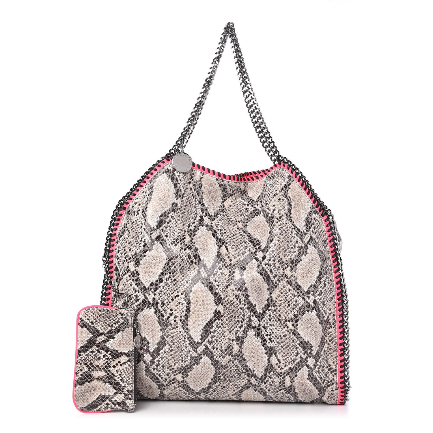 Stella McCartney Eco Python Big Falabella Tote Grey 1 of 9