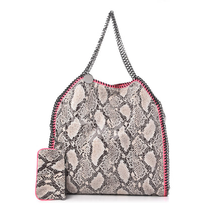 Stella McCartney Eco Python Big Falabella Tote Grey 1 of 9
