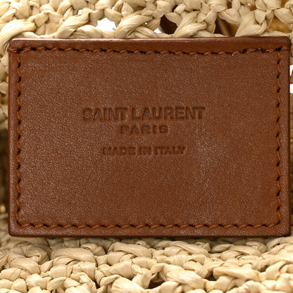 Saint Laurent Raffia Monogram Hobo Naturale 6 of 10