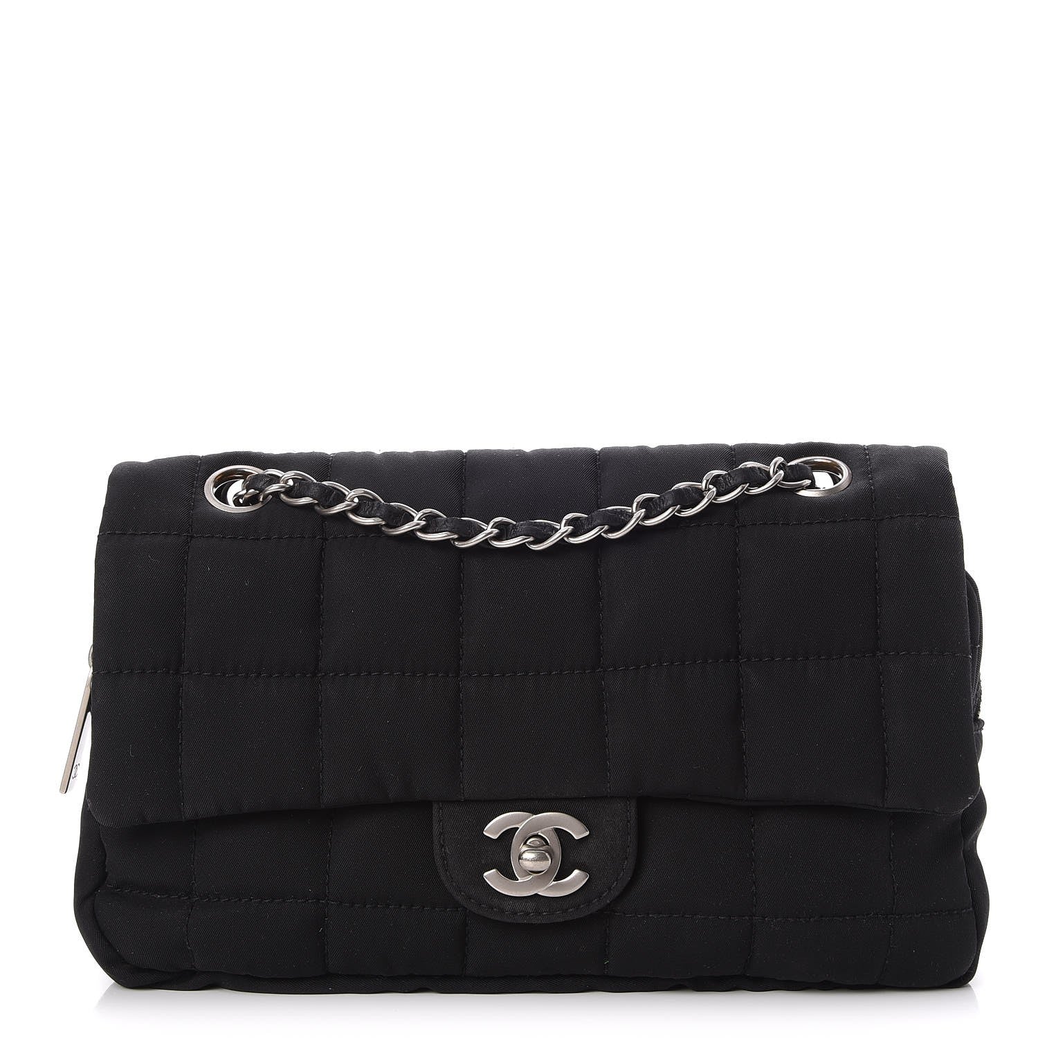 Chanel Nylon Square Quilted Flap Black 1 of 9