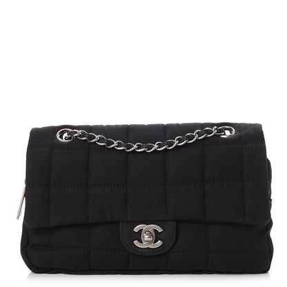 Chanel Nylon Square Quilted Flap Black 1 of 9