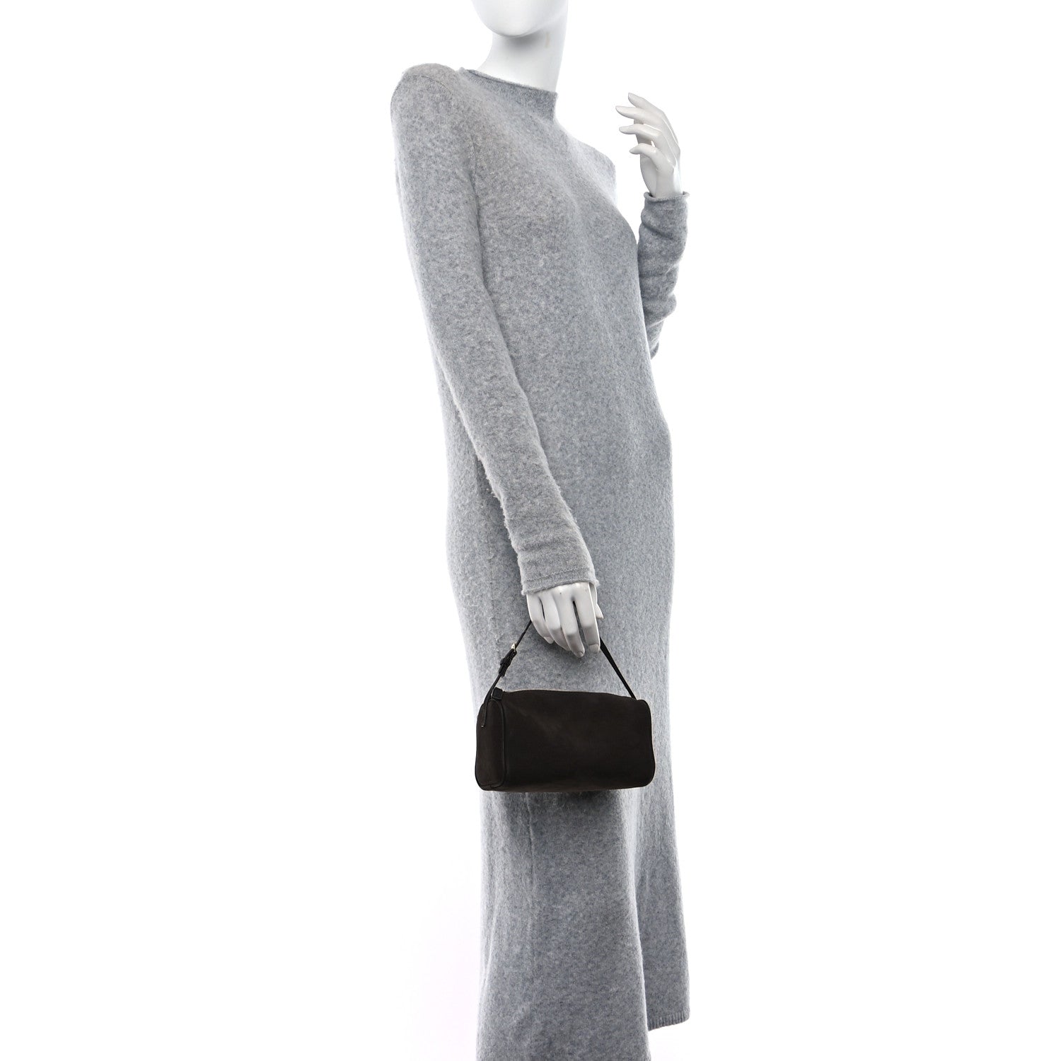 The Row Nubuck 90's Bag Wood Brown 2 of 9