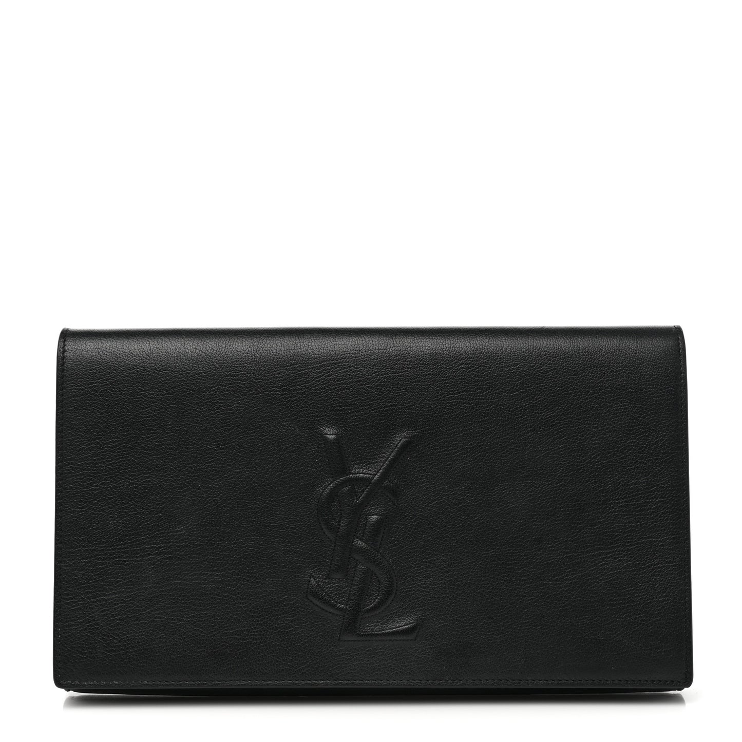 Calfskin Monogram Large Belle De Jour Clutch Black