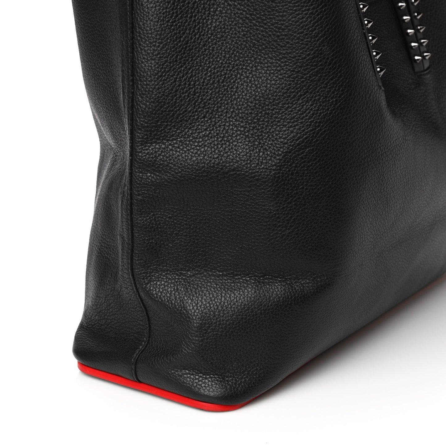 Calfskin Spikes East West Cabata Tote Black