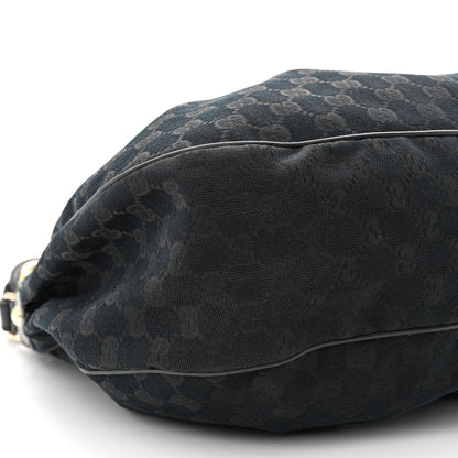 Gucci Monogram Medium Sukey Hobo Black 9 of 16