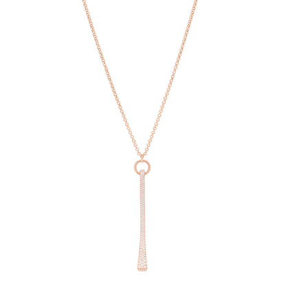 Hermes 18K Rose Gold Diamond Clou de Forge Pendant Necklace SH 1 of 5