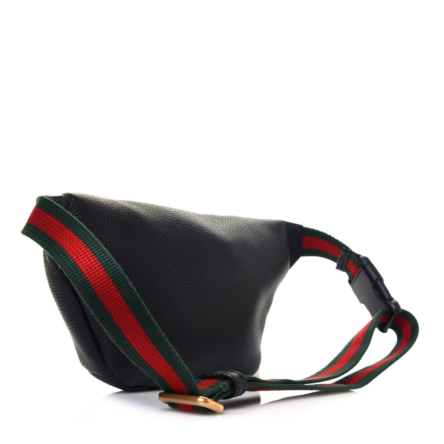 Grained Calfskin Small Logo Belt Bag Black