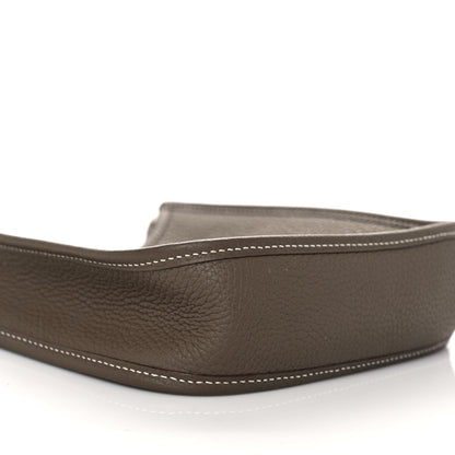 Hermes Taurillon Clemence Amazone Evelyne TPM Etoupe Bleu Indigo 10 of 14