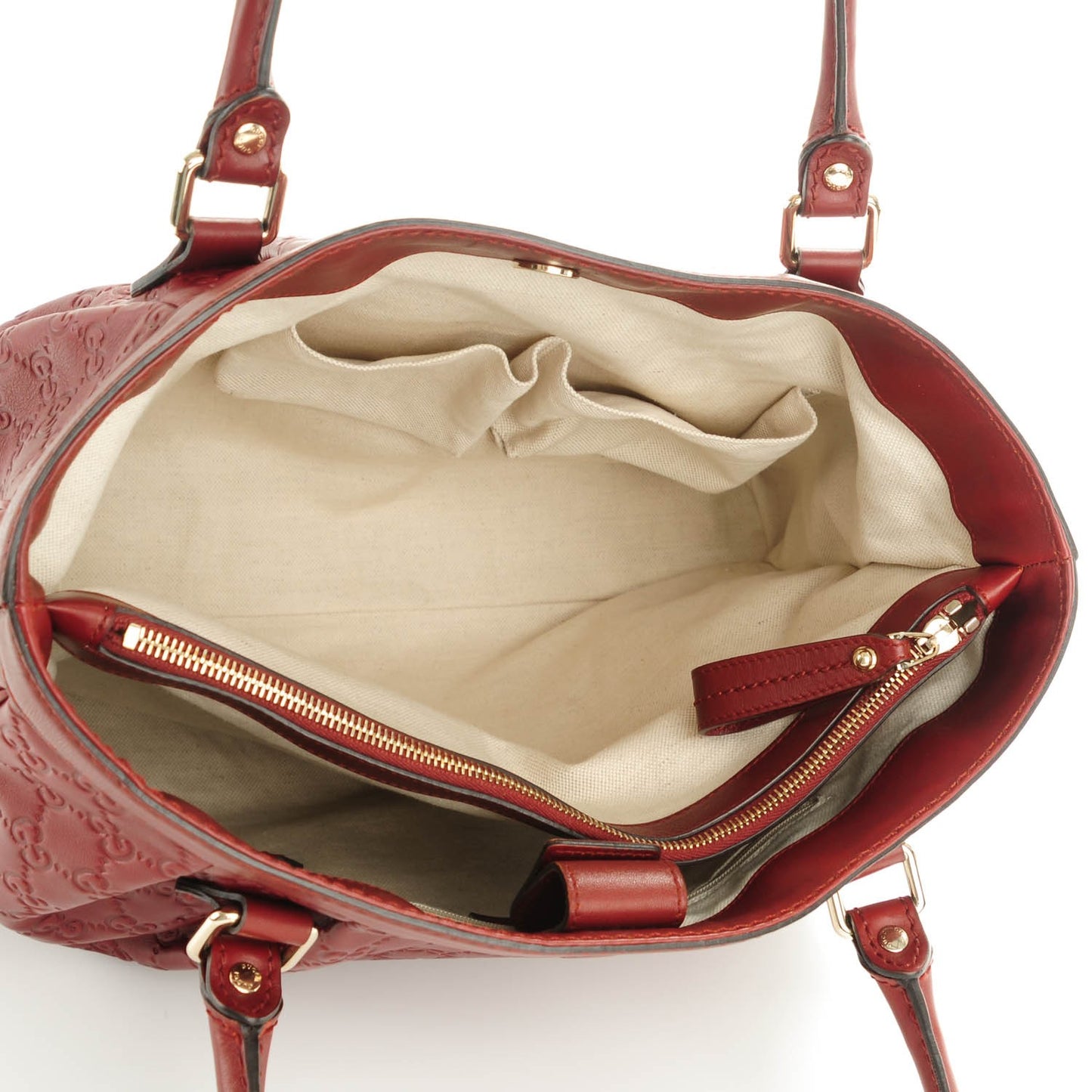 Guccissima Medium Sukey Top Handle Tote Raspberry Candy