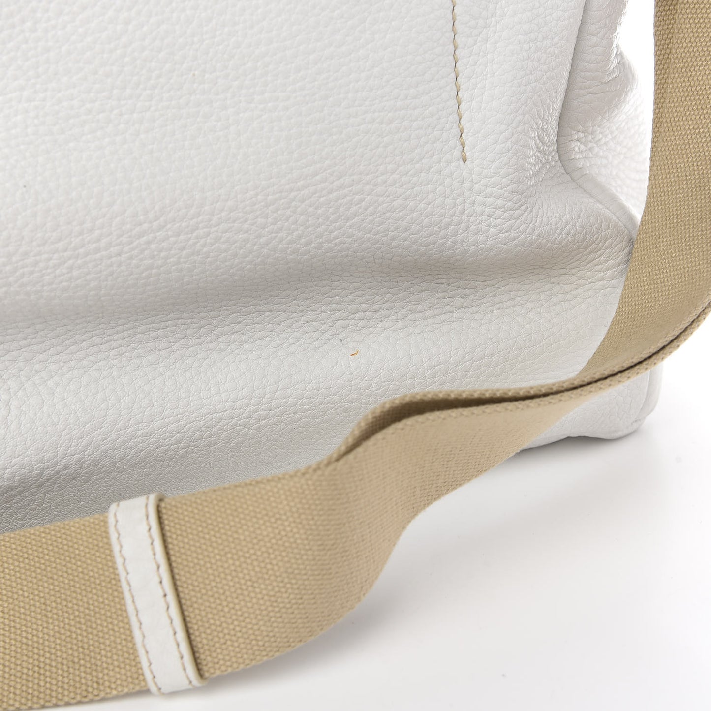 Vitello Daino Messenger Bag Talco