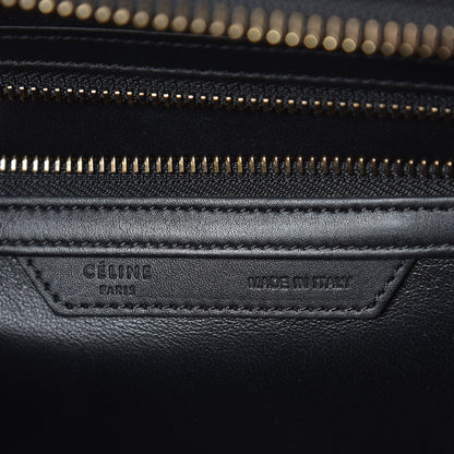 Celine Smooth Calfskin Goat Fur Mini Luggage Brown 7 of 7