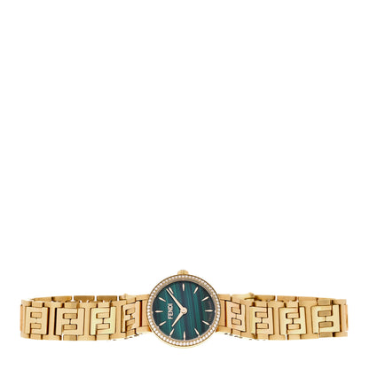 Fendi Stainless Steel Diamond Bezel Malachite 19mm Fendi Forever Quartz Watch 2 of 5