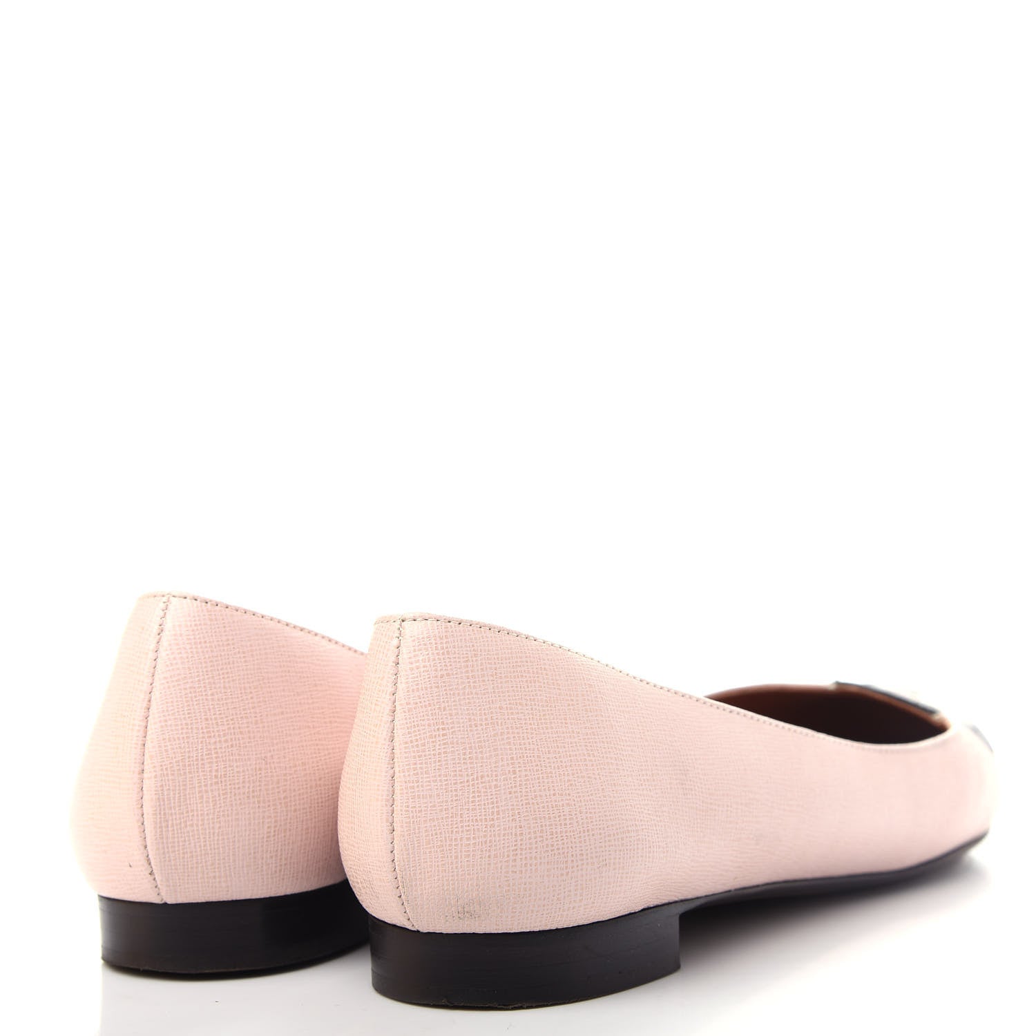 Fendi Saffiano Monster Flats 38.5 Pink Plaster 4 of 10
