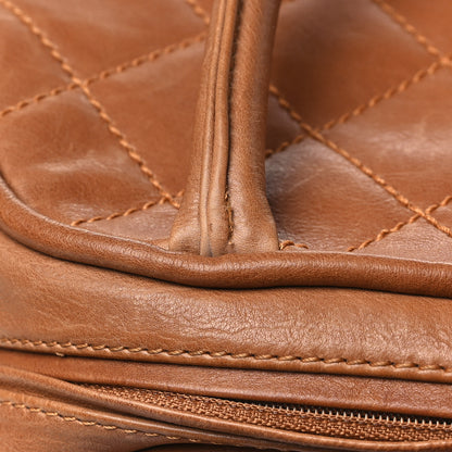 Chanel Calfskin Quilted Small Bowler Brown 11 of 11