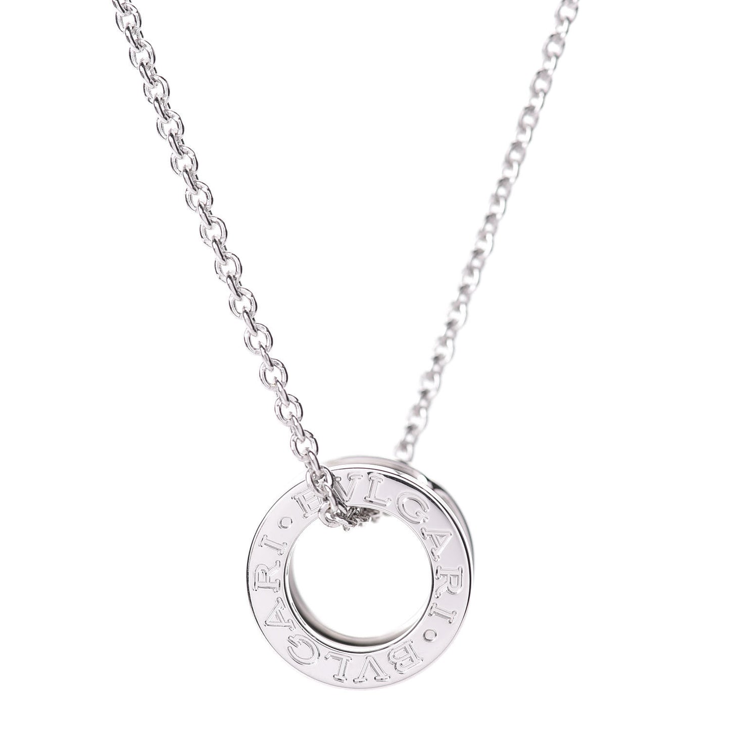 18K White Gold B.Zero1 Pendant Necklace