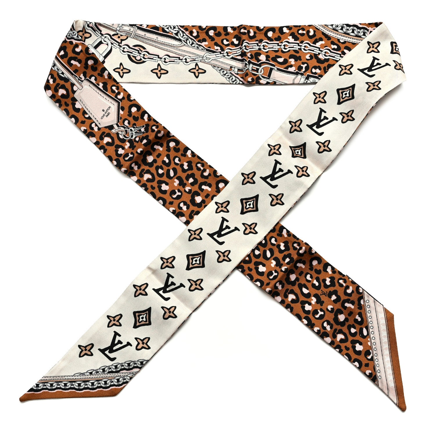 Louis Vuitton Silk Monogram Wild At Heart BB Bandeau Cream 1 of 4