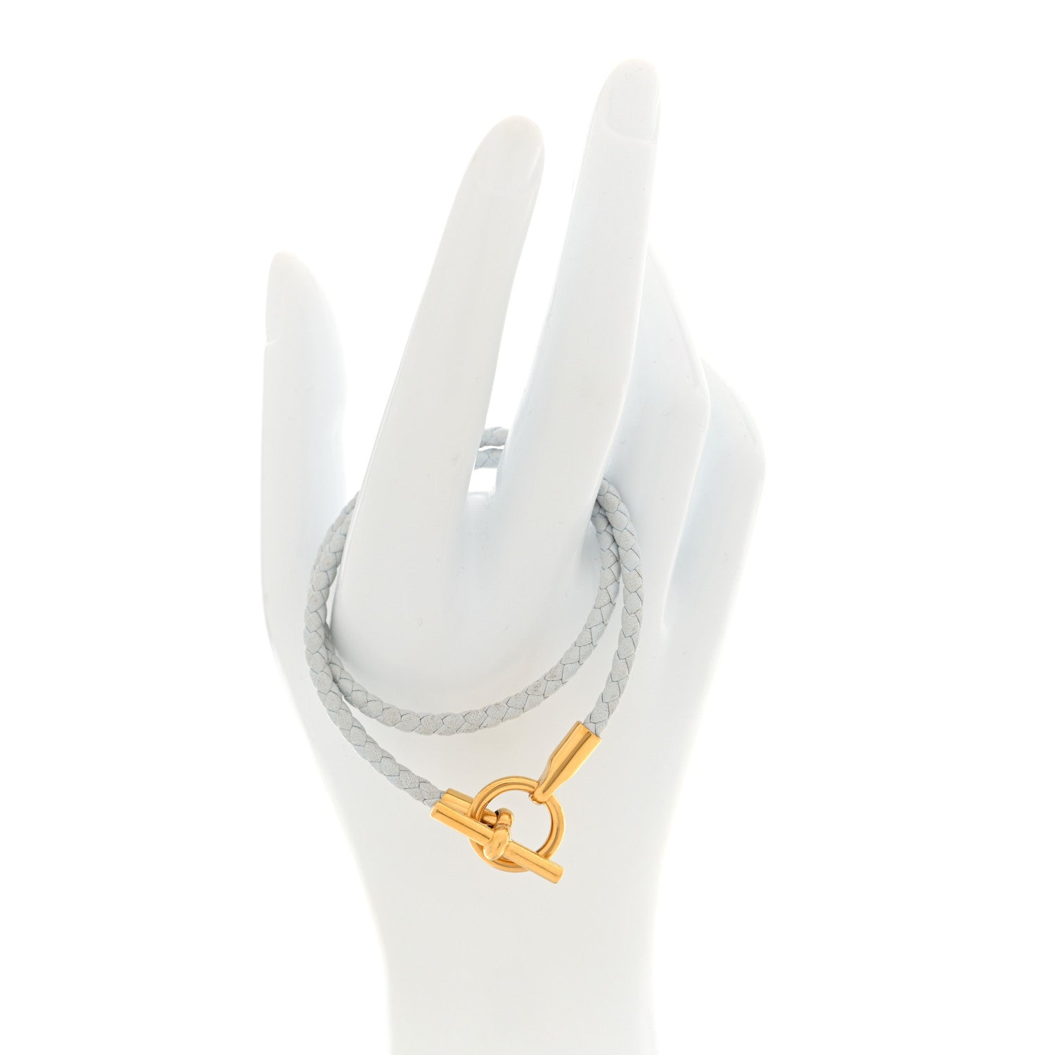 Hermes Swift Glenan Double Tour Bracelet T2 Bleu Brume 2 of 5