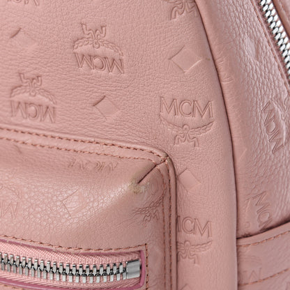 MCM Calfskin Ottomar Monogram Small Backpack Pink 11 of 15