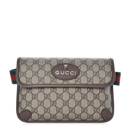 Gucci GG Supreme Monogram Neo Vintage Web Belt Bag Brown 1 of 9