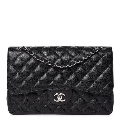Chanel Caviar Quilted Jumbo Double Flap Black 1 of 18