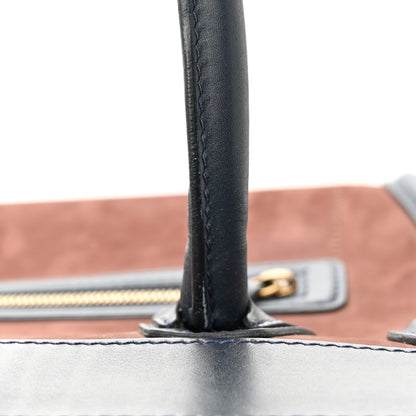Celine Nubuck Smooth Calfskin Mini Tri-Color Luggage Marron 11 of 11