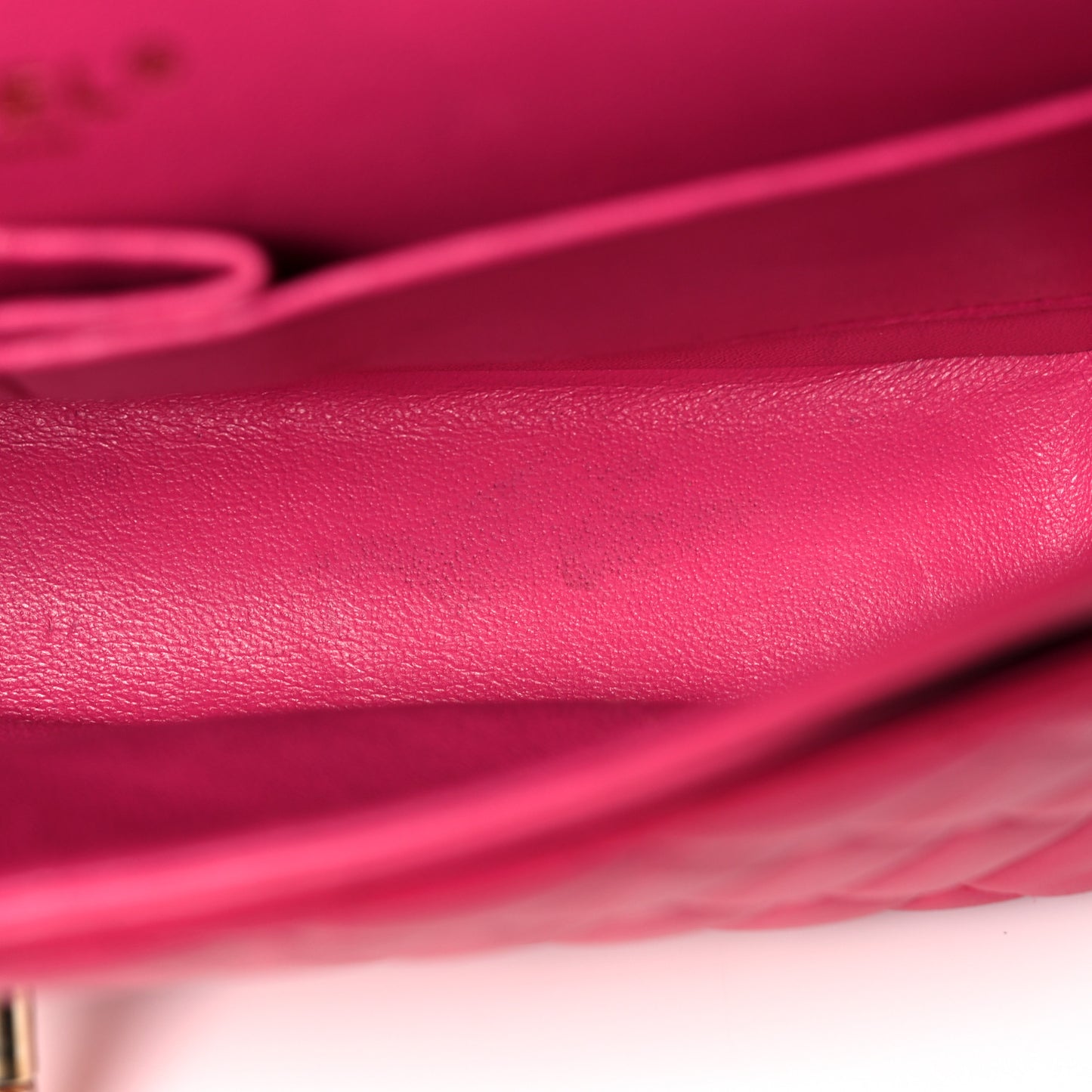 Lambskin Quilted Medium Double Flap Dark Pink