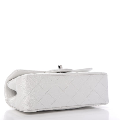 Chanel Iridescent Caviar Quilted Mini Top Handle Rectangular Flap White 4 of 11