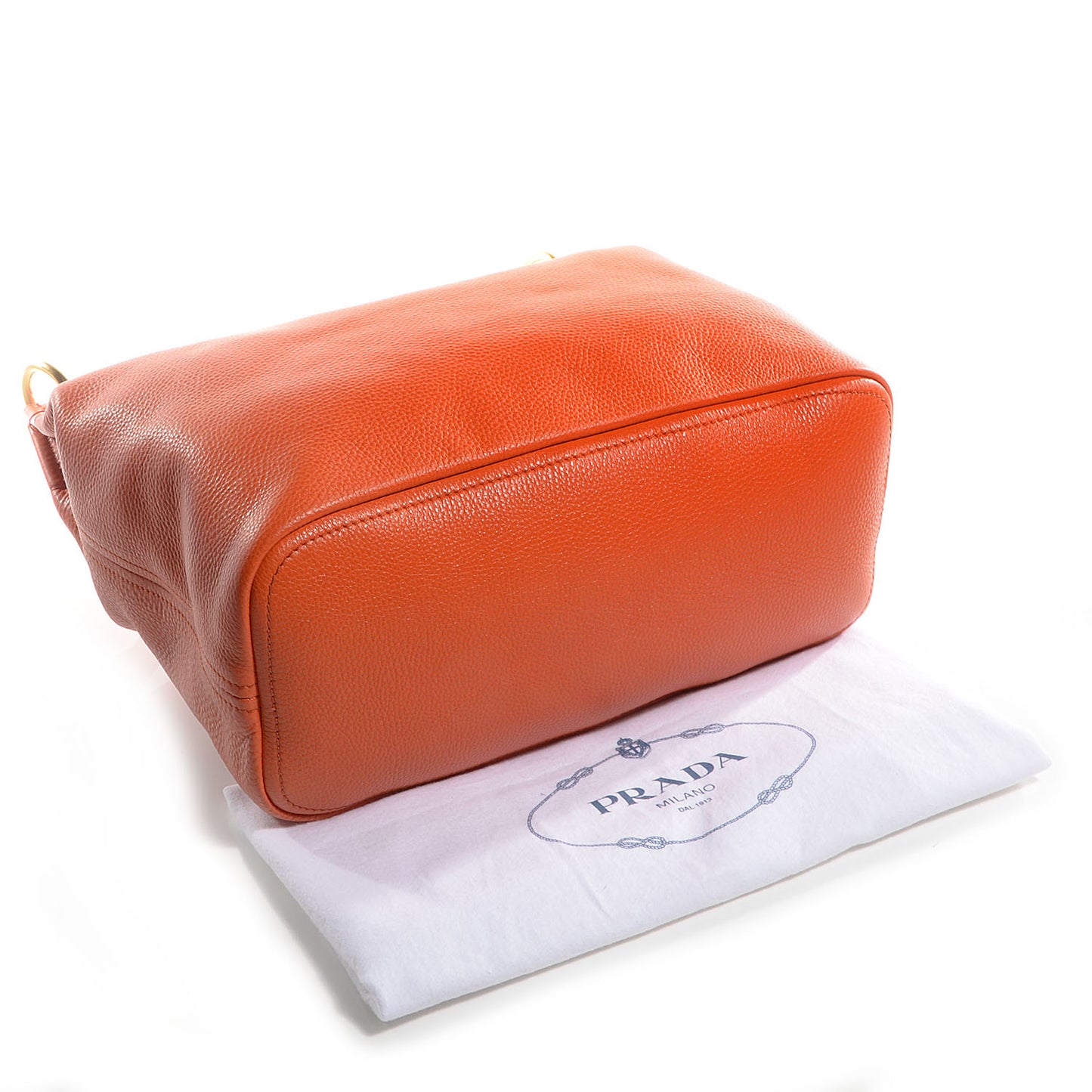 Vitello Daino Leather Large Hobo Papaya