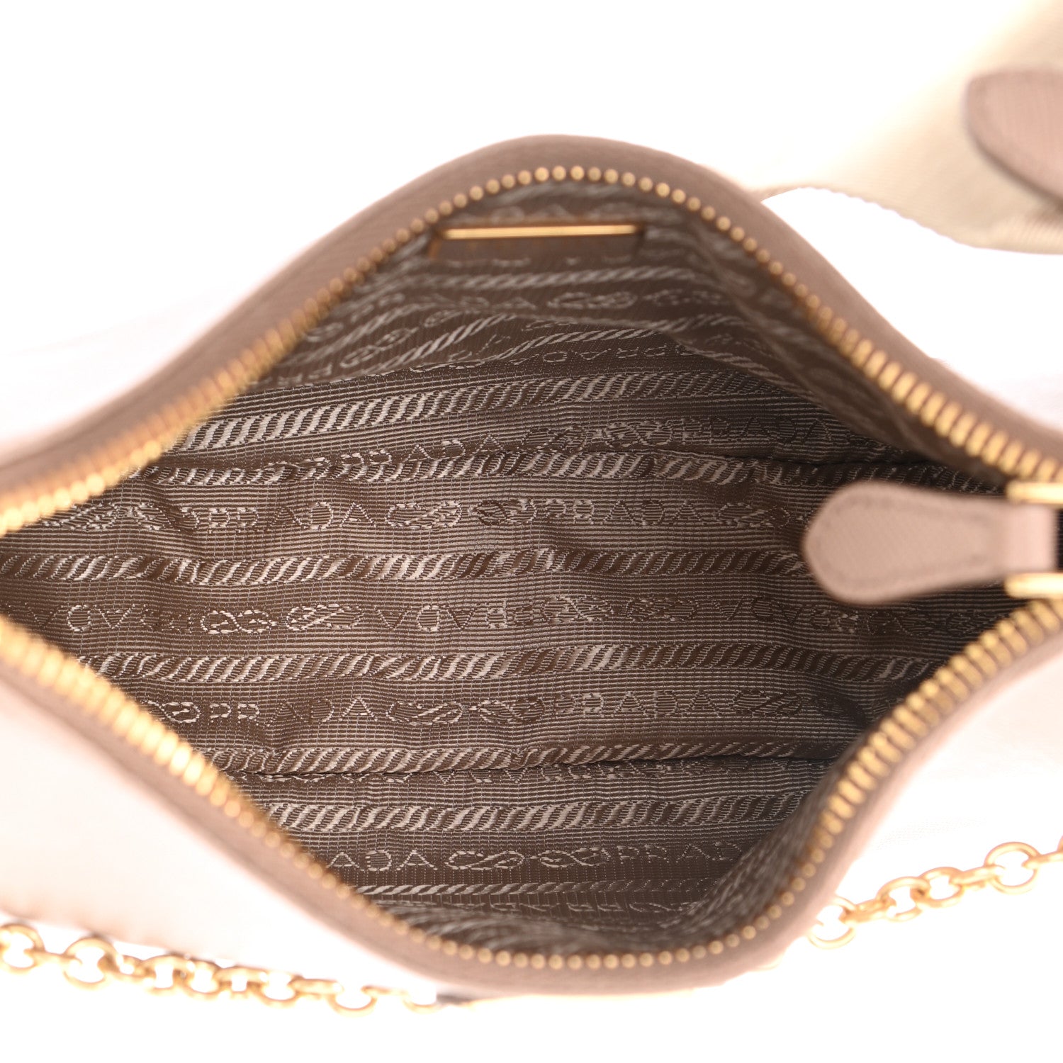 Prada Saffiano Re-Edition 2005 Shoulder Bag Cammeo Beige 5 of 13