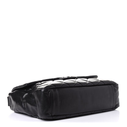 Chanel Glazed Caviar Quilted Stretch Spirit Messenger Bag Black 4 of 11