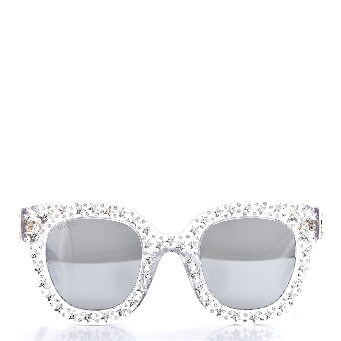 Acetate Crystal Oversize Mirrored Star Sunglasses GG0116S