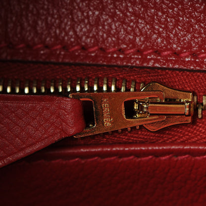 Hermes Epsom Birkin 30 Rouge Casaque 24 of 35