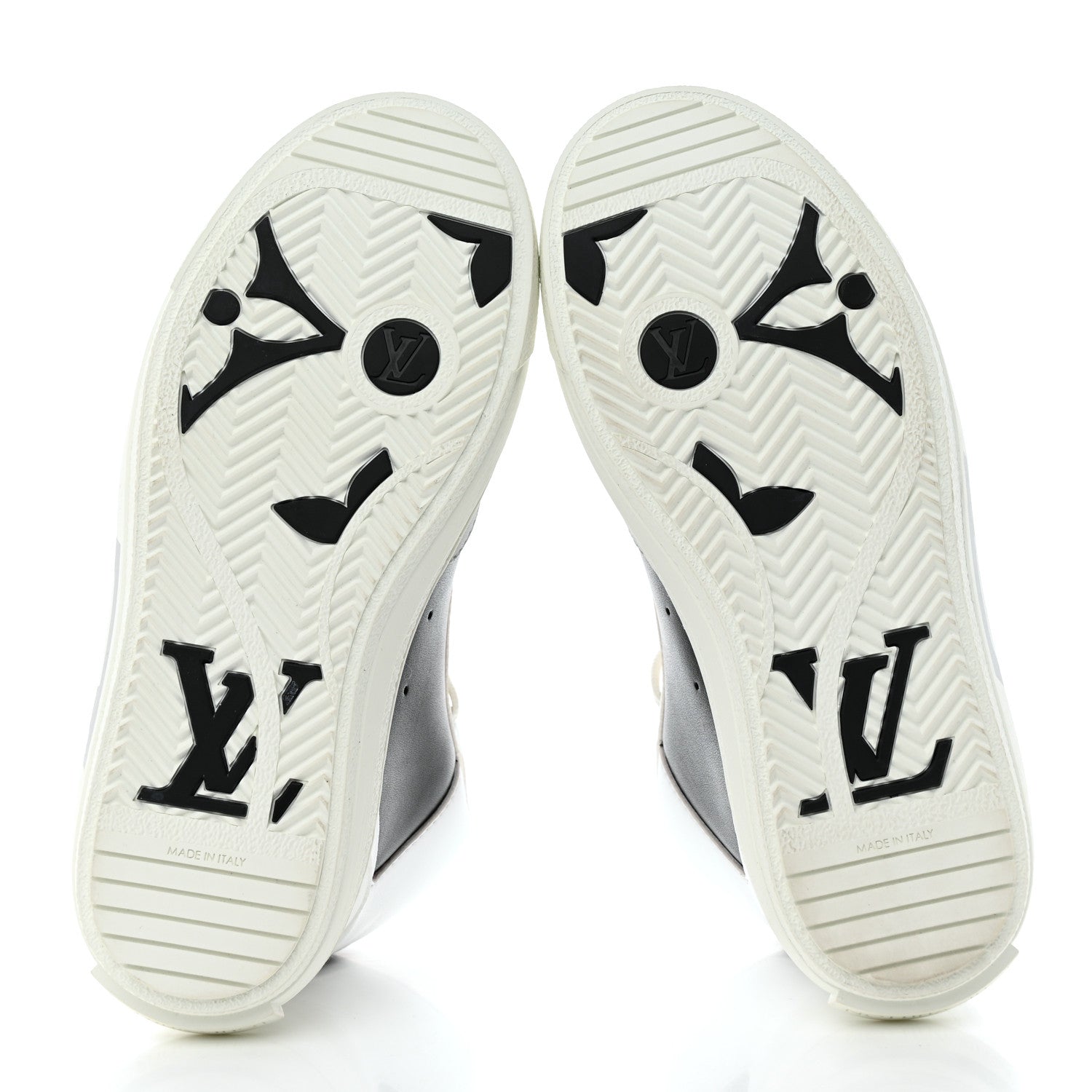 Louis Vuitton Recycled Polyester Charlie Sneakers 36 White Cacao Brown 5 of 10