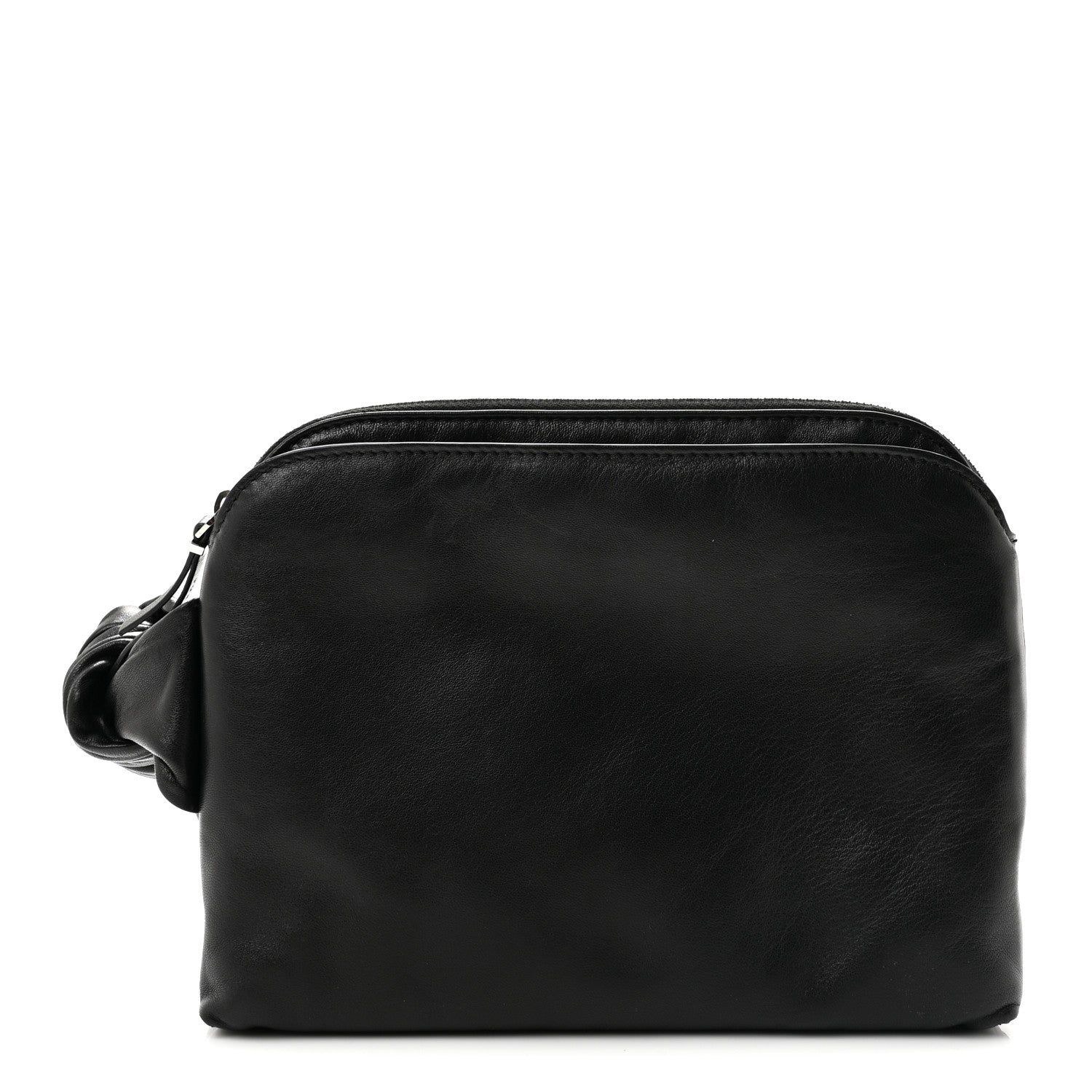 The Row Calfskin Pouch Wristlet Black 1 of 9