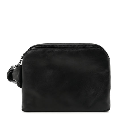 The Row Calfskin Pouch Wristlet Black 1 of 9