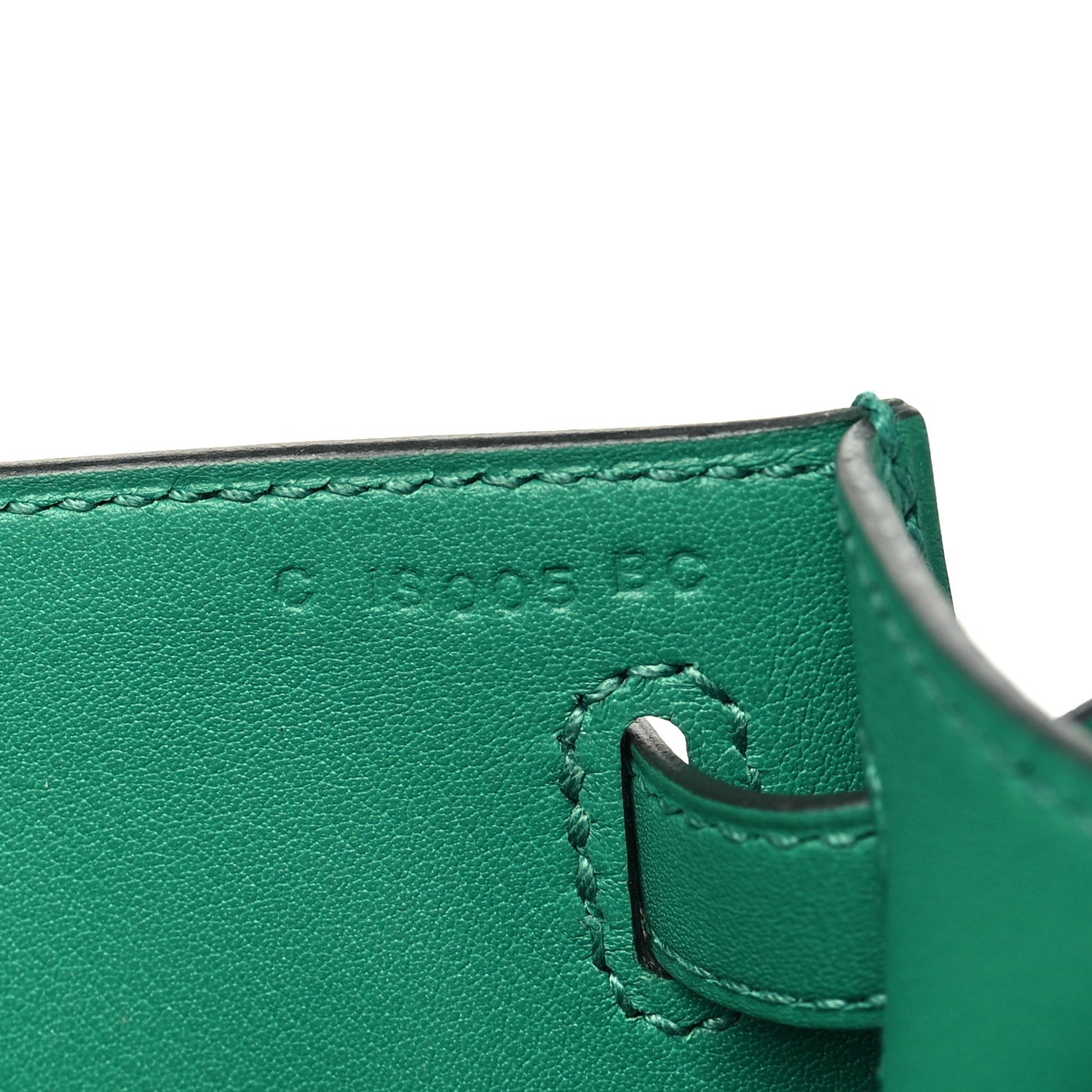 Hermes Swift Kelly Pochette Clutch Vert Vertigo 7 of 11