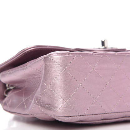 Chanel Metallic Calfskin Quilted Mini Rectangular Flap Pink 6 of 10