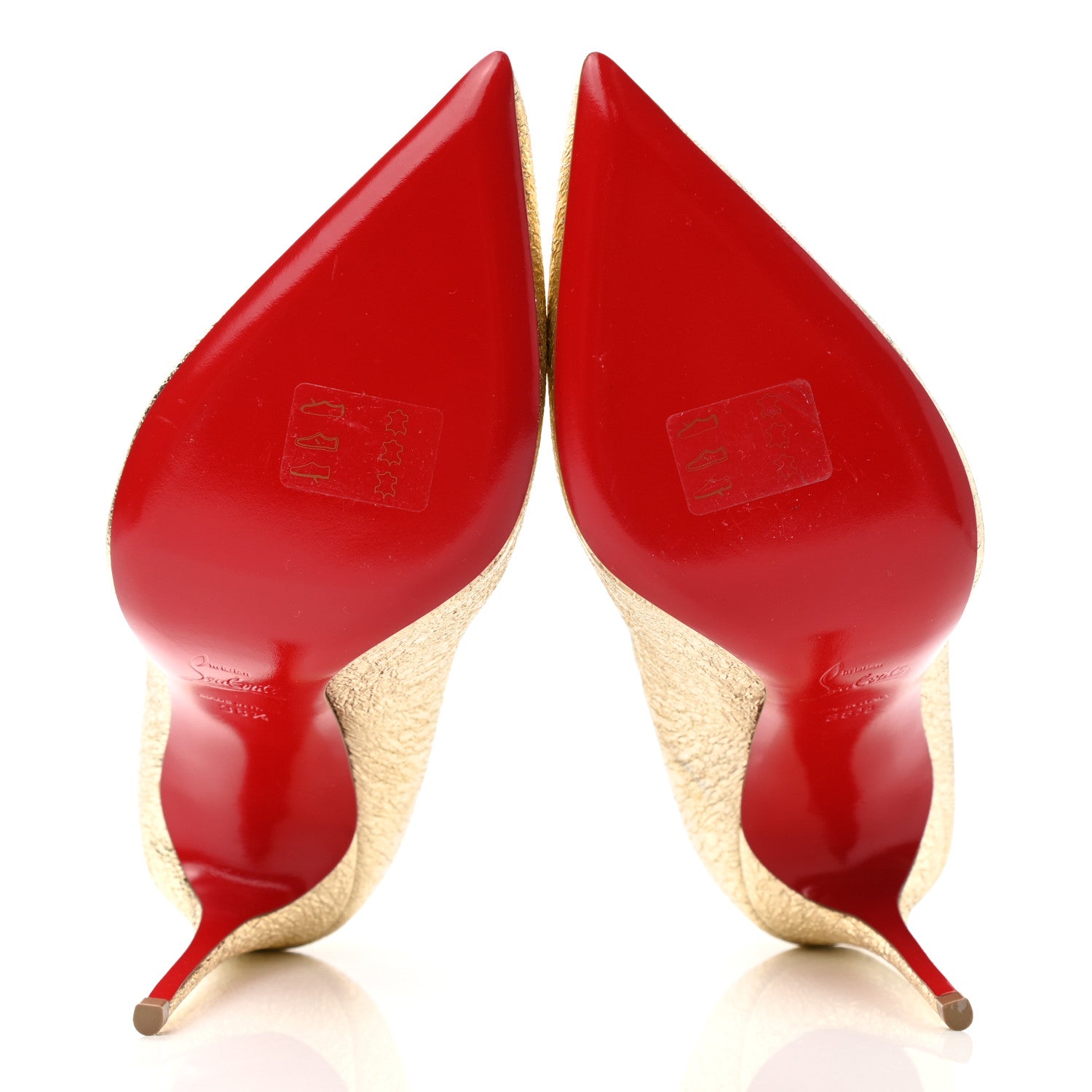 Christian Louboutin Specchio Vintage So Kate 120 Pumps 38.5 Gold 7 of 11