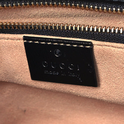 Gucci Azalea Calfskin Horsebit 1955 Shoulder Bag Black 5 of 9