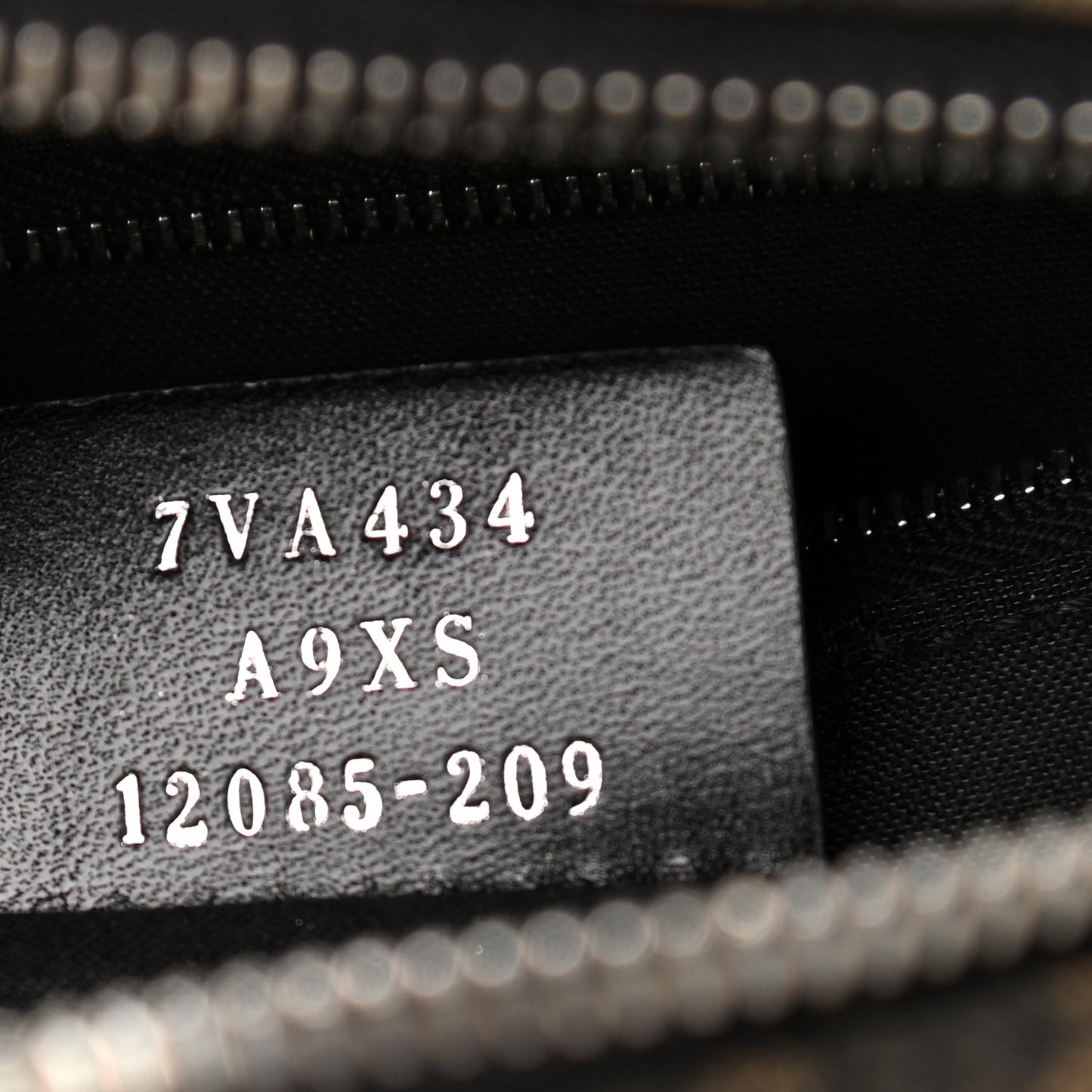 Glazed Fabric Vitello Liberty FF 1974 Diagonal Belt Bag Tobacco Moresco Black