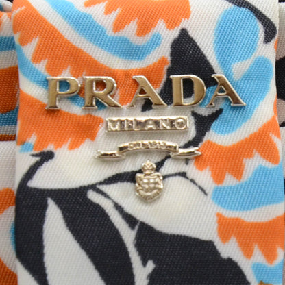 Prada Tessuto Nylon Printed Clutch Wristlet Black Mimosa 5 of 8