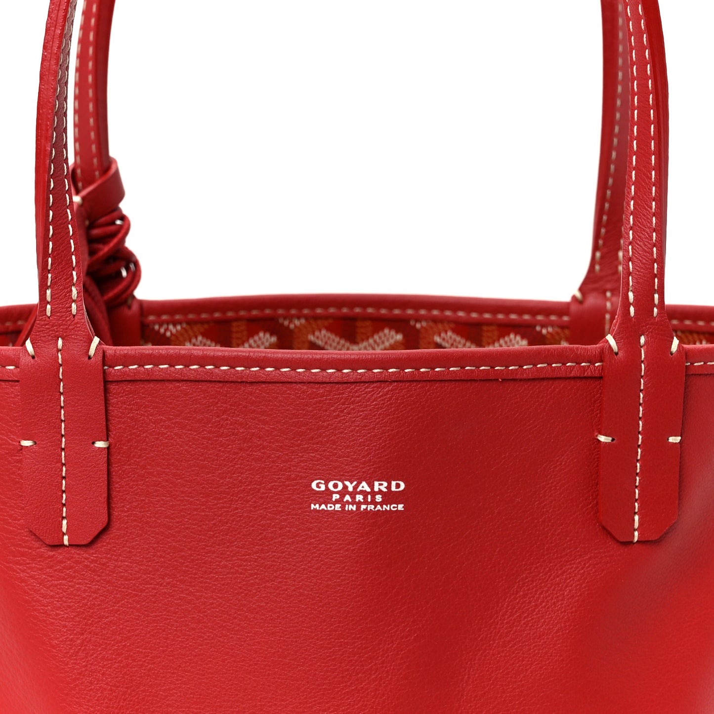 Goyardine Reversible Mini Anjou Red