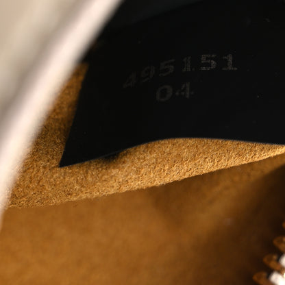 Stella McCartney Eco Alter Nappa Perforated Logo Small Hobo White 7 of 13