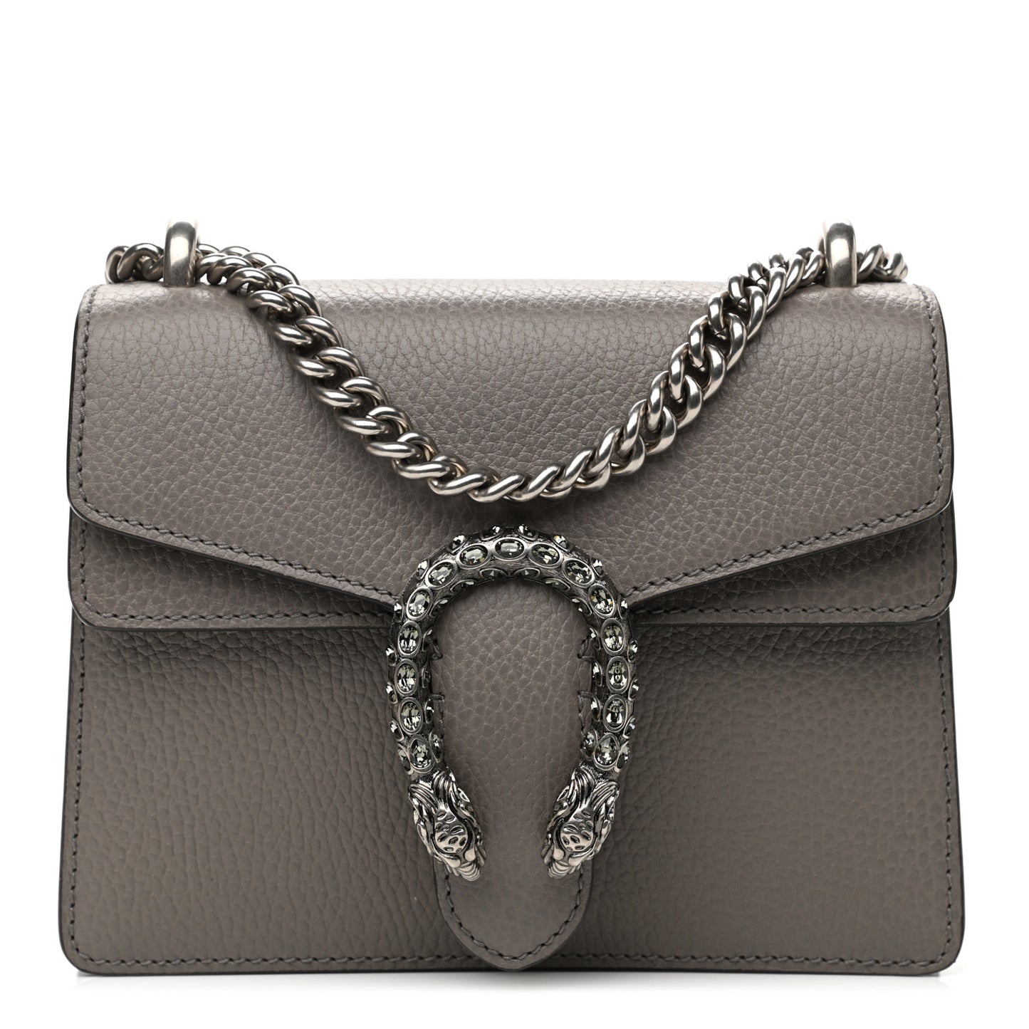 Calfskin Mini Dionysus Shoulder Bag Dusty Grey
