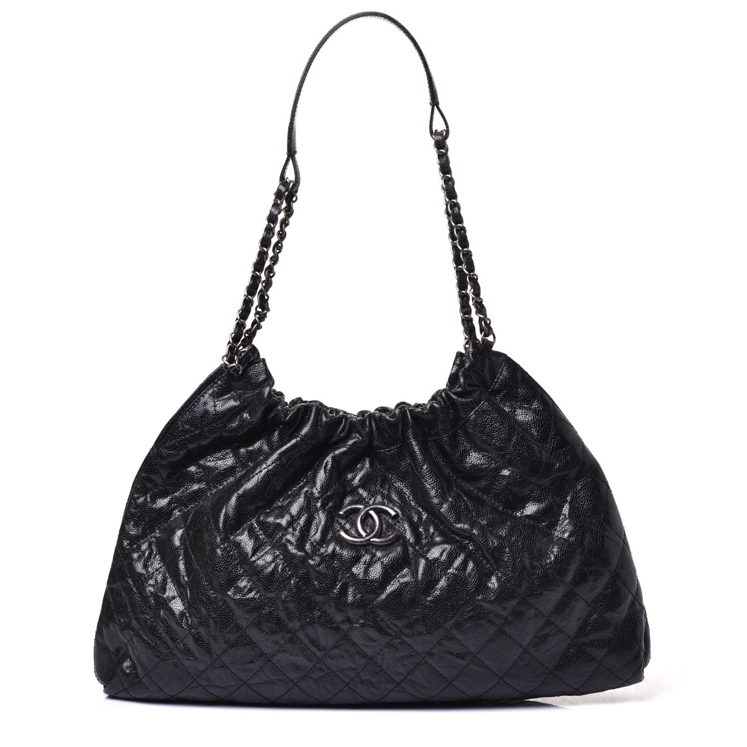 Chanel Caviar Quilted Medium Elastic Shopping Tote Black 1 of 9