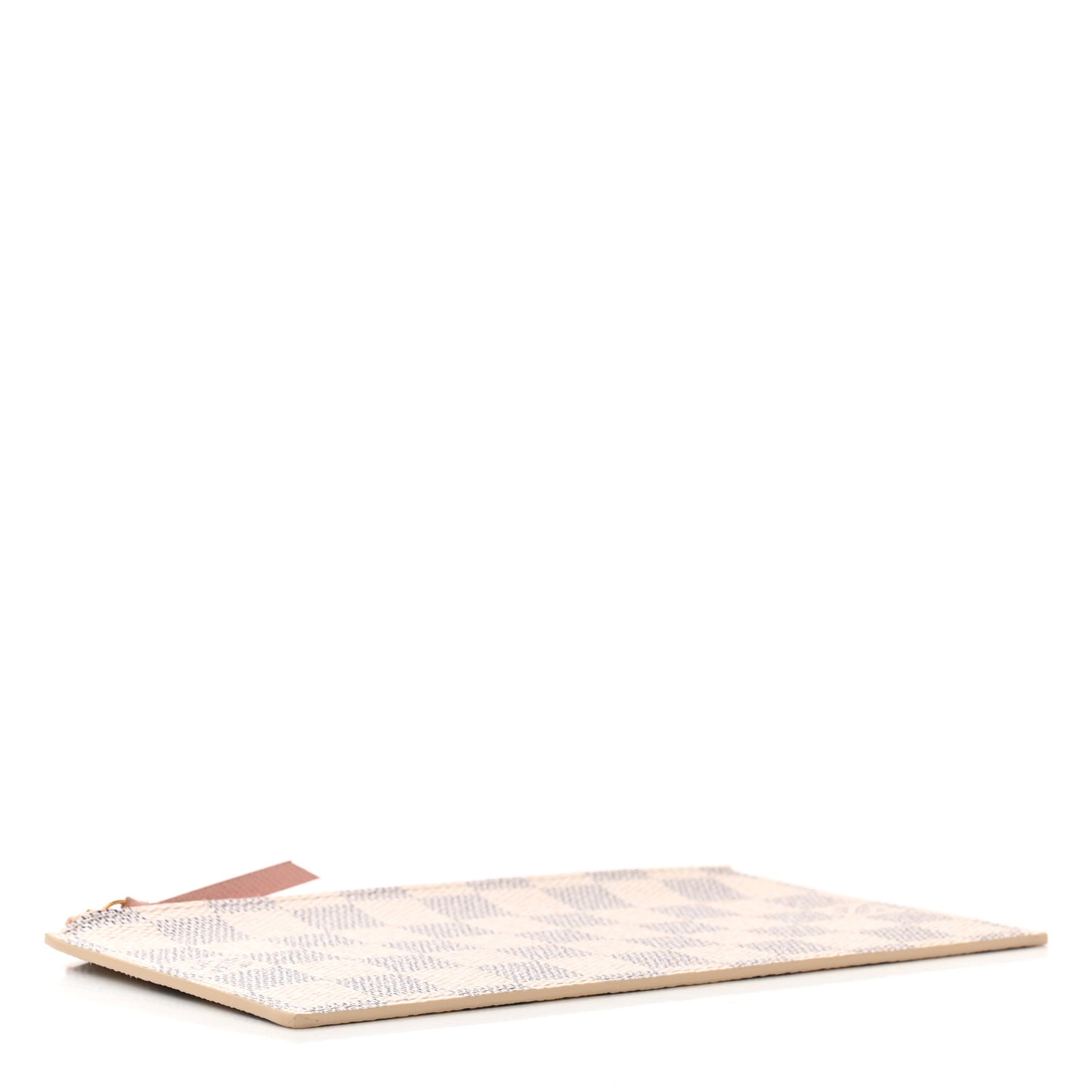 Damier Azur Felicie Chain Wallet Zippered Insert Rose Ballerine