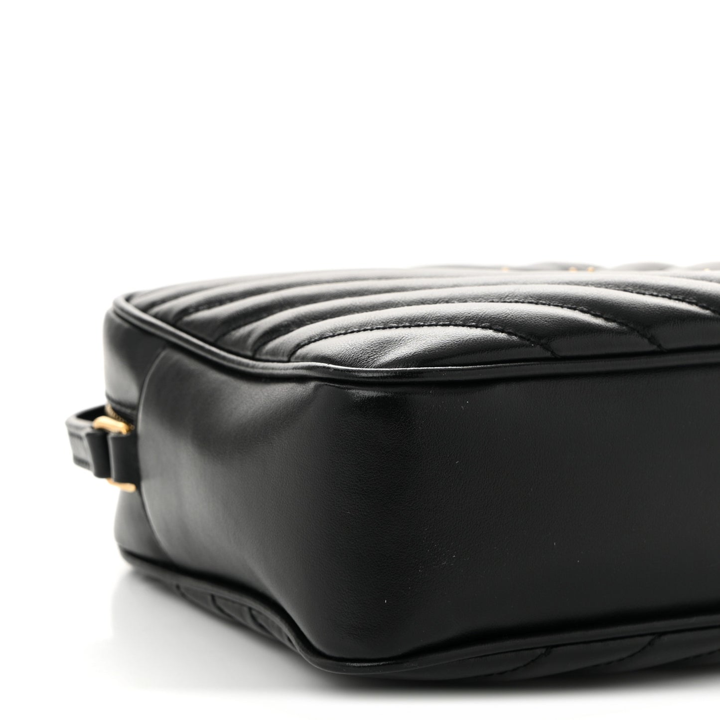 Calfskin Matelasse Monogram Lou Camera Bag Black