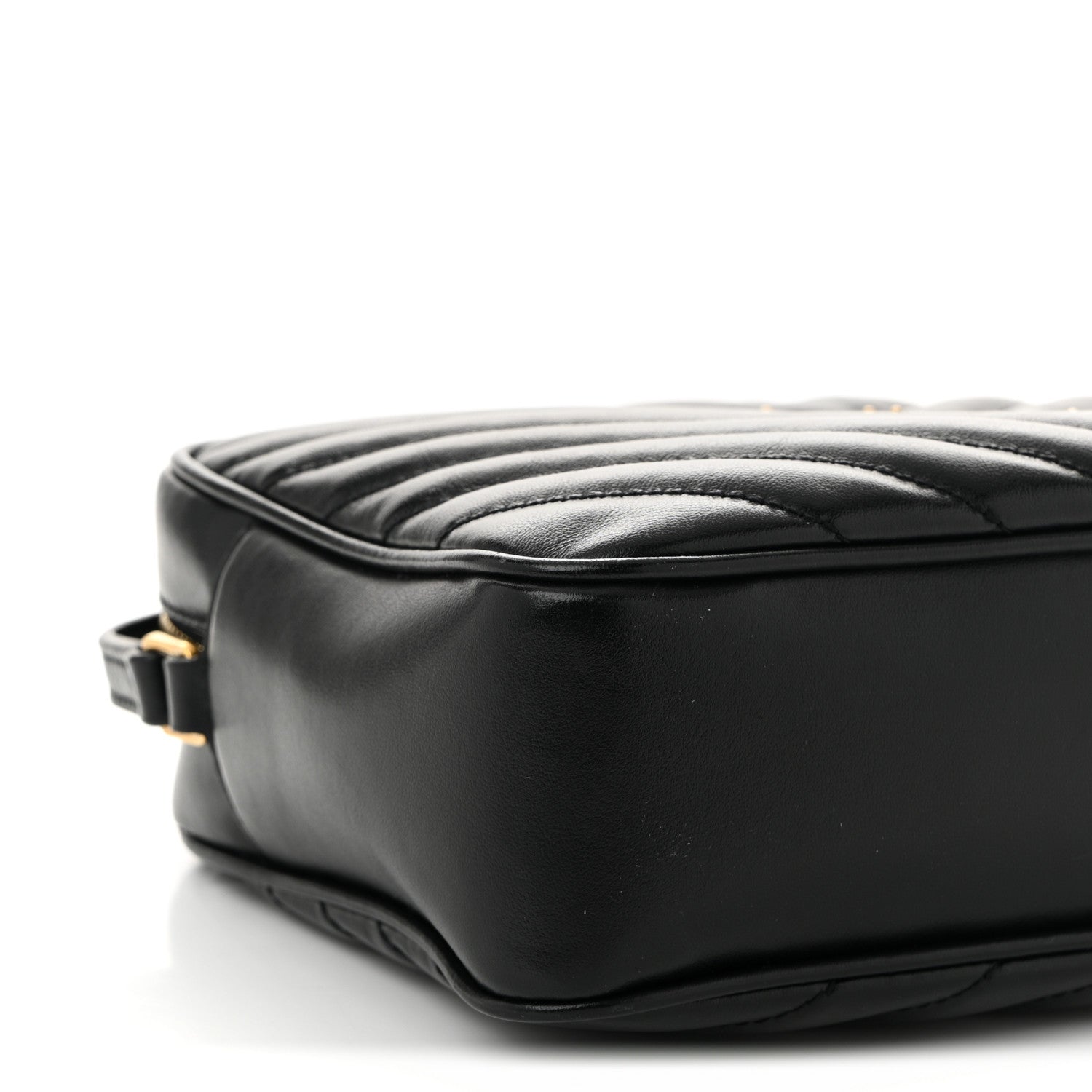 Saint Laurent Calfskin Matelasse Monogram Lou Camera Bag Black 9 of 10
